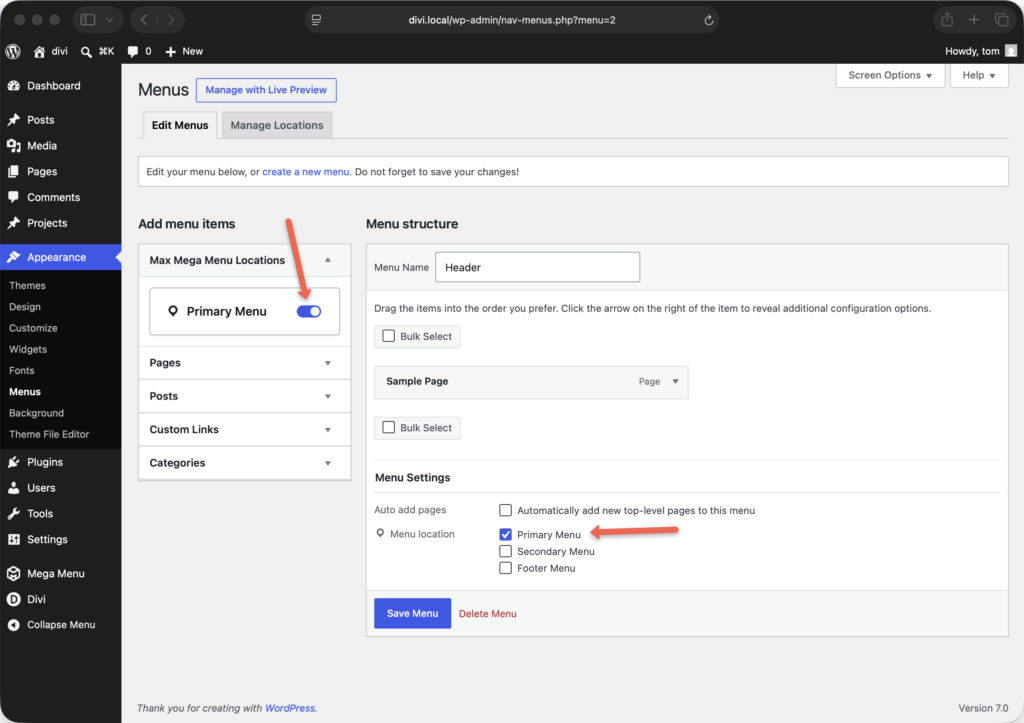 Divi 5 - Theme Integration – Max Mega Menu