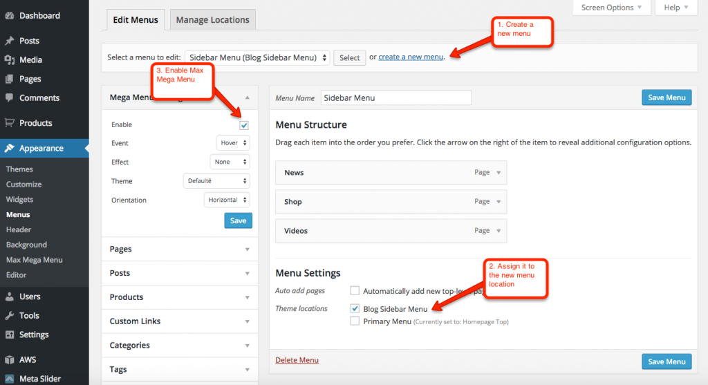 What Is A Menu Widget at Caitlyn Buvelot blog